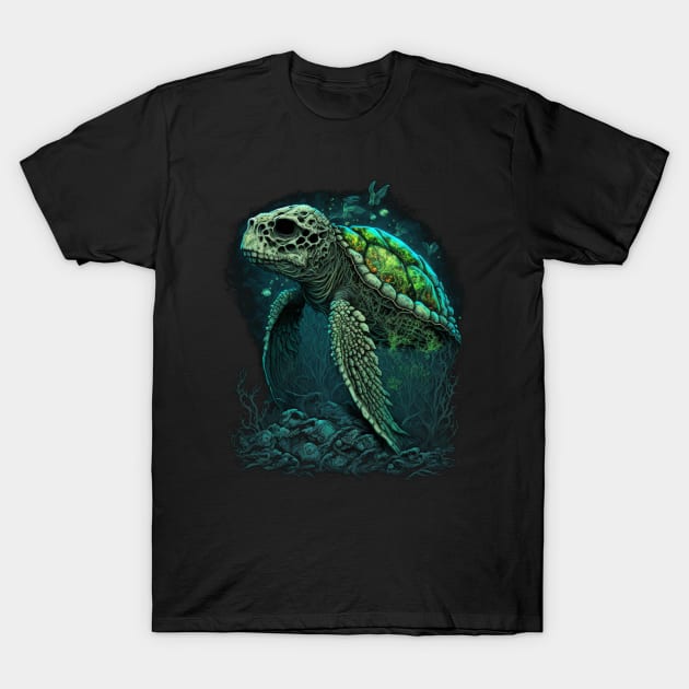 Zombie Sea Turtle T-Shirt by AI studio